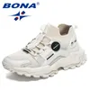 Scarpe casual BONA 2024 Designer Moda Mesh traspirante Uomo Sneakers alla moda Piattaforma Uomo vulcanizzato Mansculino