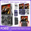 Spelare R36S Retro Handheld Video Game Console 3,5 tum IPS SCREE Pocket Video Players 3D DualSystem Nostalgic Portable Game Machines