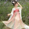 2023 Style Girls Hanfu Chinese Super Fairy Summer Dress Children Ancient Dance Costume Girl Traditionell 240321