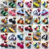 Pantoffels van imitatiebont voor meisjes Volledig harig bont Slippers Kind Regenboog Jelly Bags Parelketting Handtas Peuter Kinderen Schattig Bont Schoenen Tasset 240318