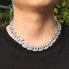 Haute qualité Micro insertion cz homme collier chaîne mode hiphop bijoux chaîne cubaine pour hommes cadeau fête