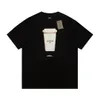 24SS Designer T Shirt Luksusowe męskie T-shirty Bawełny okrągły szyję Haft krótki rękaw
