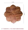 Plates Creative Walnut Solid Wood Tray Chinese Dim Sum Sushi Dried Fruit Snack