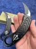 Karambit-cuchillo plegable automático, hoja K110 de 2,55 ", mangos de aluminio de aviación, Navajas de bolsillo, herramientas EDC de autodefensa, 2 modelos