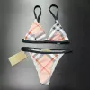 2024 Kadın Bikini Kontrast Renk Bikini Plajı Kadın Tasarımcı Mayo Tasarımcısı Kadın Tasarımcısı Seksi Bikini İki Parçalı Mayo Moda Mayo