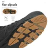 Fitness Shoes Men Winter Snow Boots Warm Plush Cotton Waterproof High Ankle Outdoor Non-slip Hiking Big Size Sports Sneakers