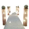 décoration grand support de fleur en argent doré pièces maîtresses de mariage centres de table en cristal pour décorations de table de mariage piliers imake226 ZZ