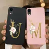 iPhone x xr xs maxケースの携帯電話ケースiphonexかわいいtpuシリコンプリティファッションレターブラックキャットxr xsバックカバー2442