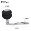 Rullar ekfan 7*4/8*5mm 92/94mm Eva Knob aluminiumlegering fiske rulle hantera vippor Enkel fiskehulle för baitcasting fshing tillbehör