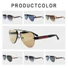 Sonnenbrille Sunglasess Frau Sommer 2024 Mode Mann Objektiv Pilot Polarisierte Gläser Im Trend Vintage Party Zubehör Trendy