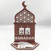 Decorazione per feste Ramadan Calendario dell'Avvento Po Oggetti di scena Decorazioni per la tavola artistica Eid Mubarak per libreria per la casa in fattoria