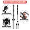 3-10mm HSS Countersink Drill Bit Set Reamer Woodworking Chamfer Boring Drill L-wrench Counterbore Hole Cutter Screw Hole Drill
