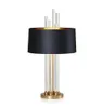 Moderne luxe lumière verre design lampe de Table salon chambre chevet tissu abat-jour éclairage à la maison Fixtrues E27 110240V1444479