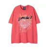 Tasarımcı T Shirt Erkek Gömlek 555 Angel Tshirt Kadın Örümcek Hoodiestshirts Kalça Pop Kısa Kollu Gevşek Tees Pamuk Tshirts High Street Pua97b#