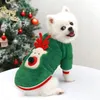 Dog Apparel Christmas Clothes Winter Hoodies Outfit Xmas Pet Garment Pomeranian Bichon Schnauzer Clothing Puppy Coat Dropship