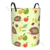 Laundry Bags Dirty Basket Foldable Organizer Hedgehog Pattern Clothes Hamper Home Storage