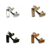 Дизайнерские женские классические туфли на каблуке Ava, кожаные пикантные модные туфли-мулы, водонепроницаемые сандалии на высоком каблуке на платформе 9,5 см