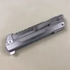 Coltello pieghevole Flipper di alta qualità D2 Lama Tanto satinata Maniglia in acciaio inossidabile CNC Cuscinetto a sfere Coltelli tascabili EDC aperti rapidamente Attrezzo esterno