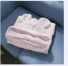 Blankets Cartoon Little Ear Cloak Parent-child Lamb Plush Blanket Lunch Sofa Home Lazy Person Hooded Winter Warm