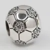 S925 Sterling Silver Sparkling Football Pendant Lämplig för Fit Pendants Beads Armband Jewelry 798795C01 Fashion Gift Pendant