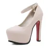 Сапоги Niufuni Women Purss Свадебная обувь Mary Jane Party Angle Pumps Platform Ladies Shoe Lide Clack Chlack Beige Work