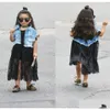 Jackets Brand Fashion Autumn Baby Denim Girl Dress Lace With Cowboy Coat Skirt 3T To 8T5410190 Drop Delivery Kids Maternity Clothing Dhbse