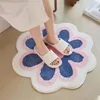 Halılar 100 100cm büyük yuvarlak tufting halı floormat yumuşak peluş peluş peluş halı yatak odası zemin paspas yan ped giriş paspas