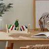 Autres fournitures d'oiseaux Perroquet Jouet Debout Pôle Hamster Plate-forme de saut Pet Chew Petit animal Support en bois Vaisselle multifonction en bois