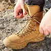 Chaussures de Fitness pour hommes et femmes, bottes tactiques de Combat militaire résistantes à l'eau, pour entraînement d'escalade en plein air, chasse, randonnée, désert