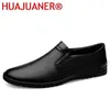 Casual Shoes Brand Man Leather Slipons 2024 Spring Summer Male Dress Shoe High Quality Men's Loafers Comfy Business Formal Footwear