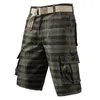 Men's Shorts Mens cargo shorts Y2K plaid knee shorts mens hunting summer jacket camouflage tactical half pants cool breathable shortsC240402