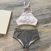Kantar podzielony bikini zestaw damskich projektanci strojów kąpielowych wydruku stroju kąpielowego kostium kąpielowego kostium kąpielowy basen plażowy surfing