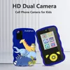 Educational Kids Smart Phone 1080P Digital Dual Selfie Camera Girls and Boys Birthday Festival Video Tracker 32G Card 240319