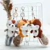 Petit écureuil jouets en peluche pendentif Version coréenne d'écureuil peluche sac ornements en gros 3 couleurs