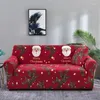 Pokrywa krzesełka okładka na sofę świąteczną Santa Claus Elastic Couch Masela Mashowana motyw Czerwony Składka do salonu