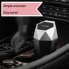 Mini Car Trash Can Portable Dustbin With Lid Leak-proof Auto Trash Bin For Automotive Home Bedroom Office Garbage Storage Box