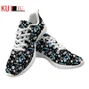 Casual Shoes KUILIU Lightweight Mesh Funny 3D Cartoon Dentist Woman Sneakers Fashion Printed Lace-up Flat Footwear Ladies