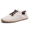 Casual Schoenen Canvas Mannen Platte Schoenen Ademend Lui Cool Jonge Man Doek Zwart Blauw Plus Size KA1494