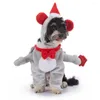 Hundkläder kattkläder roliga husdjur kostym mjuka andningsbara kläder för halloween jul justerbar lätt att bära hundar söta