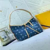 Blue Denim Flowers Designer Handbags محافظ حقيبة تسوق كبيرة السعة المحفظة حقيبة الكتف الفاخرة Yayoi Kusama حقيبة يد 2 قطعة TOT