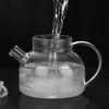 500 ml przezroczysty szklany czajniczka z podwójnym szklanym szklanym szklanym kungfu herbatą domowe biuro kwiat czajnik kettle pachowca Zestaw herbaciany