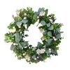 Fiori decorativi da 16,5 "ghirlanda verde ghirlanda artificiali ghirlande pasquali per