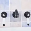 Robinets d'évier de salle de bain en laiton en laiton 3 trous mural robinet de cuisine Cold Double poignée bassin Bathtub mélangeur d'eau 2SF497