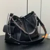 10a äkta läder tote kvinnor handväska underarm hobo väska lvse purese designer tote väska transport mörka shopping väskor stor kapacitet axel diagonal crossbody väska