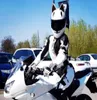 Capacete de motocicleta NITRINOS rosto inteiro com orelhas de gato preto branco rosa amarelo8570271