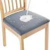 Chair Covers Waterproof Dining Cover Stretch Spandex Seat Elastic Anti Dirty Slipcovers For Banquet Living Room Home