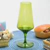 Wijnglazen Europees glas Rood Groen Sake Bruiloft Blauw Loodloos Champagne Court Style Goblet