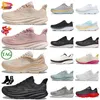 Top Quality Donna Uomo Clifton 9 Bondi 8 Mesh Cloud Scarpe da ginnastica atletiche Piattaforma Traspirante Jogging Walking Scarpe da ginnastica Triple Bianco Nero Sport all'aria aperta Sneakers