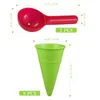 Sand Play Water Fun Toyandona Play House Beach Ice Cream Cone Scoop Set (Random Color 5st/Pack) 2 Paket till salu Sandleksaker som leker med barn 240402