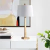 SAFAVIEH Lighting Collection Andino Gold 32-inch Table Lamp Set of 2 - Perfect for Bedroom, Living Room, Home Office - Includes LED Bulbs